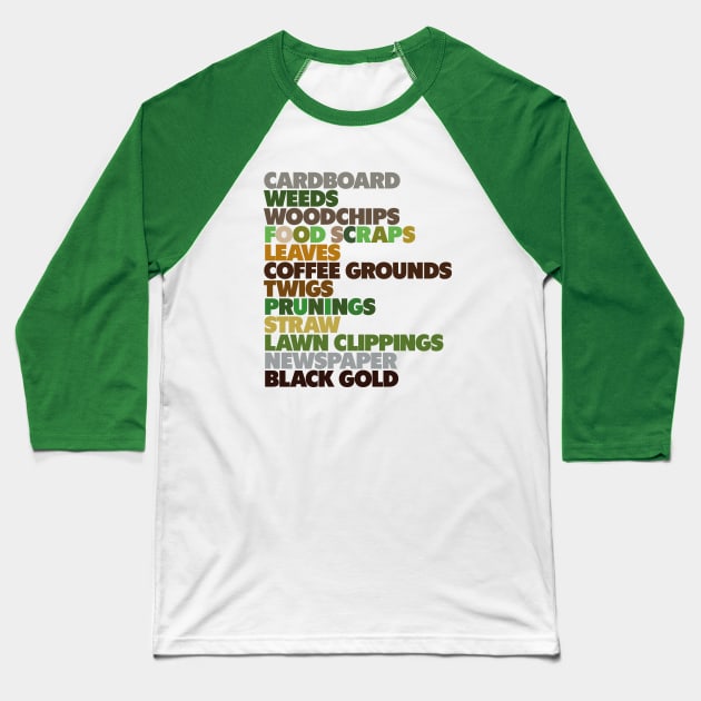 The layers of compost for gardening lovers Baseball T-Shirt by ölümprints